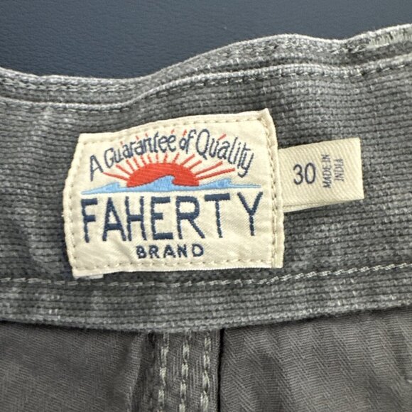 Faherty Men's 30 DIY Utility Pant Gray Reinforced Knee Inseam 30.25" - Picture 9 of 14